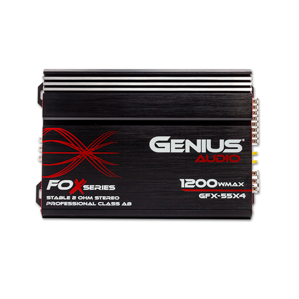 FOX SERIES CLASS A/B 4 CHANNEL AMPLIFIER 1200 WMAX – GENIUS AUDIO USA