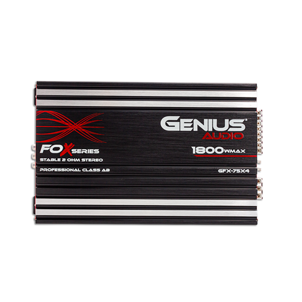 FOX SERIES CLASS A/B 4 CHANNEL AMPLIFIER 1800 WMAX – GENIUS AUDIO USA