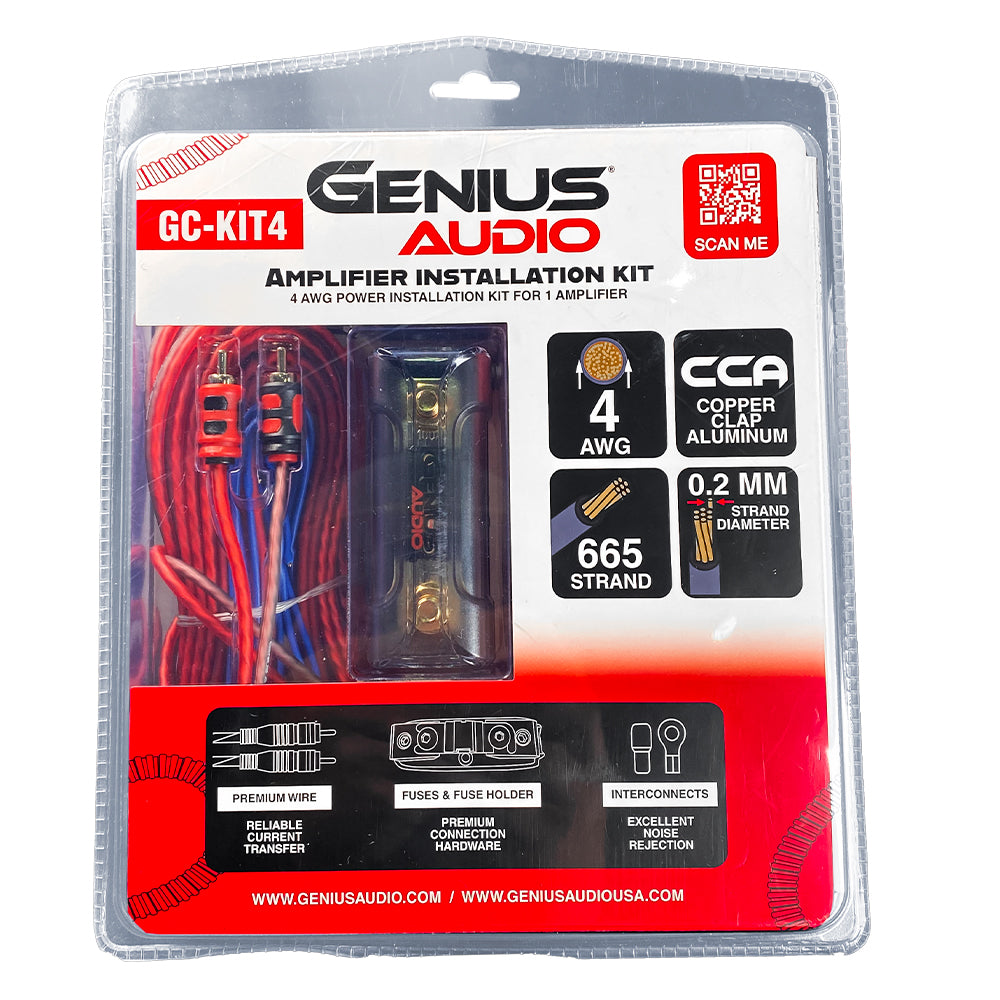 AMPLIFIER INSTALLATION KIT 4GA OXYGEN FREE – GENIUS AUDIO USA