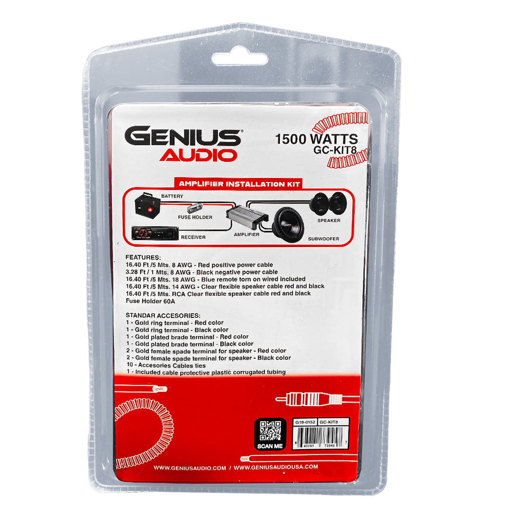 AMPLIFIER INSTALLATION KIT 8GA OXYGEN FREE – GENIUS AUDIO USA