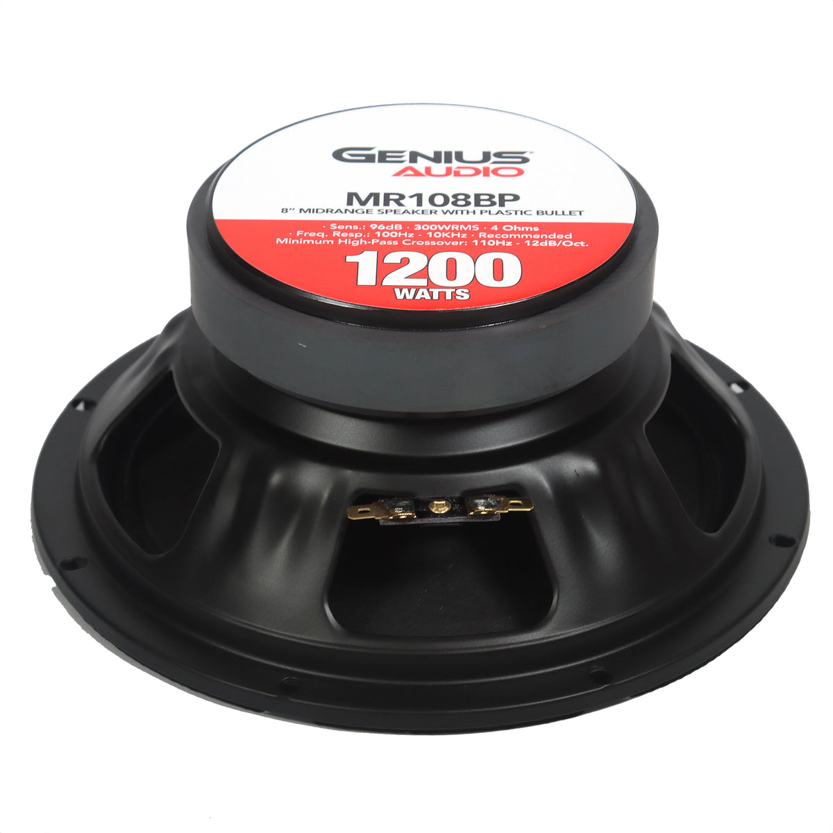 8'' PAIR MIDRANGE PRO AUDIO SPEAKER W/ BULLET 600 WMAX – GENIUS