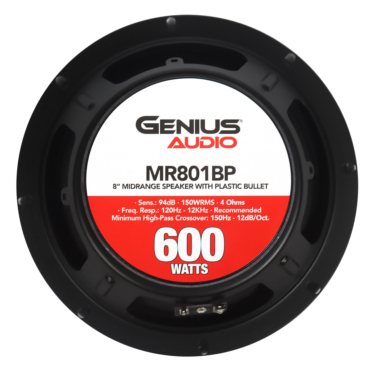 8" PAIR 8” MIDRANGE SPEAKER - PLASTIC BULLET – GENIUS AUDIO USA