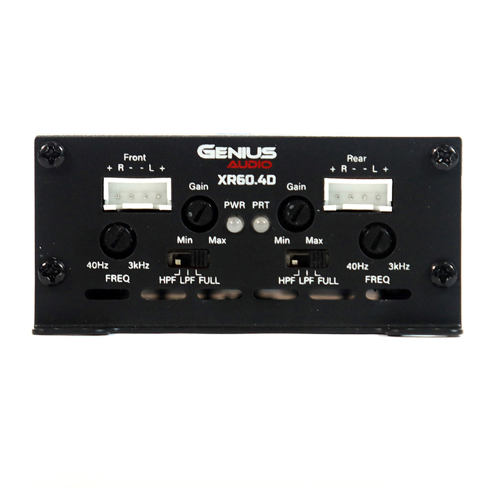 XR60.4D AMPLIFIER UTRA COMPACT 4CH CLASS D – GENIUS AUDIO USA