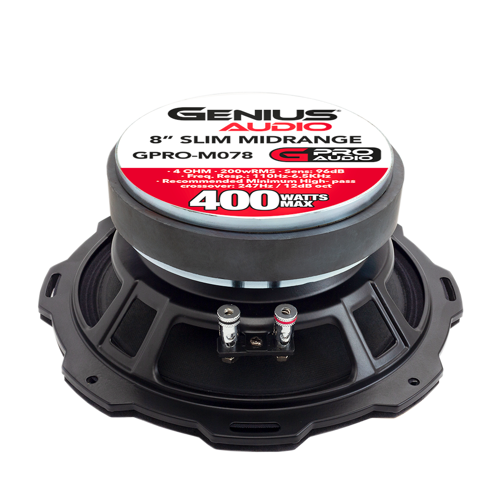 8'' MIDRANGE PRO AUDIO SPEAKER W/ ALLUMINIUM BULLET 400WMAX