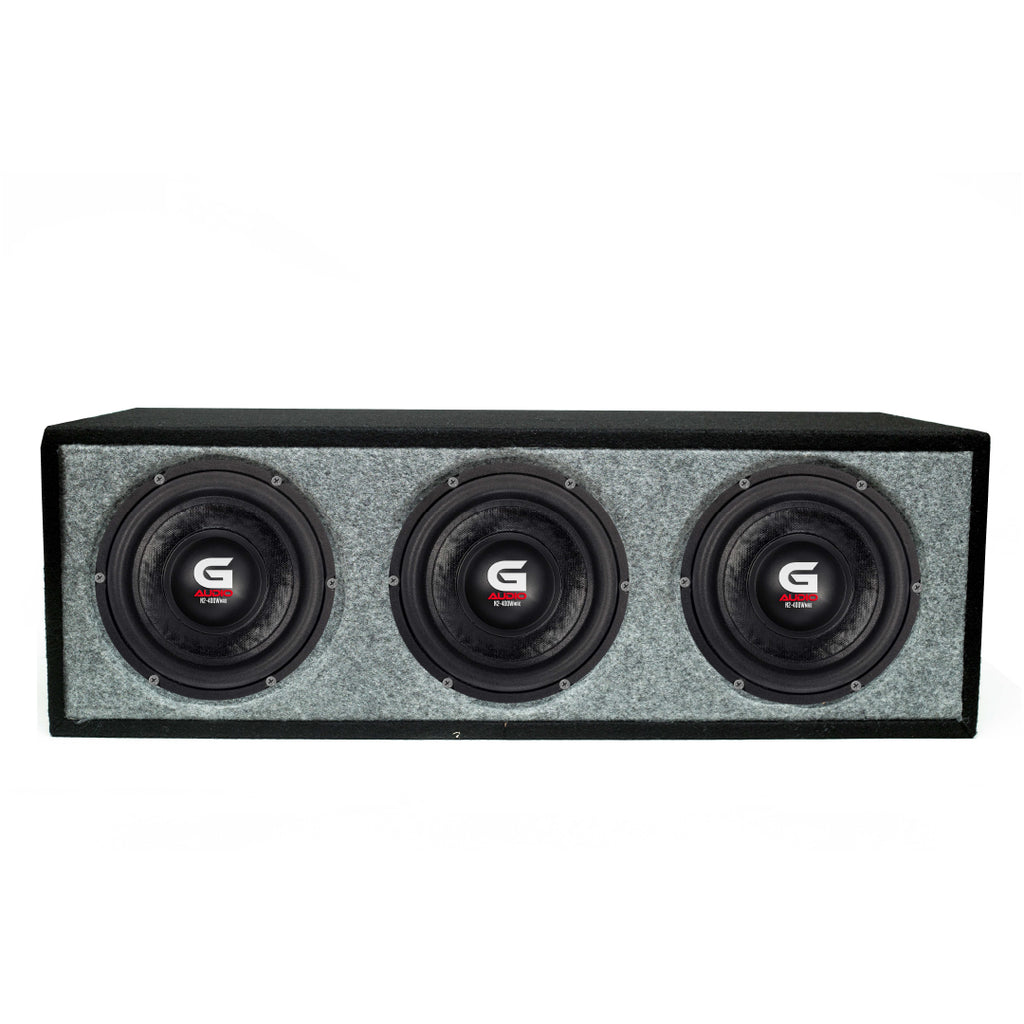 MINI LOADED TRIPLE SUBWOOFER ENCLOUSURE PORTED 6.5" N2-M65D4