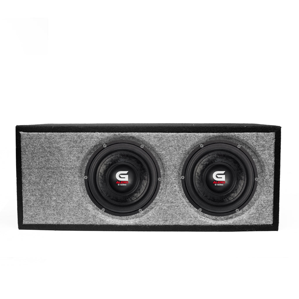 MINI LOADED DOUBLE SUBWOOFER ENCLOSURE PORTED 6.5" N2-M65D4