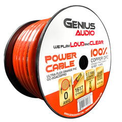 0GA/CCA OXYGEN FREE POWER CABLE FOR AMPLIFIER INSTALLATION ORANGE