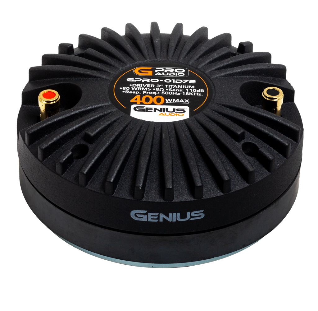 400WMAX FERRITE MAGNET 3'' SCREW ON VOICE COIL PRO COMPRESSION DRIVER W/ TITANIUM DIAPHRAGM