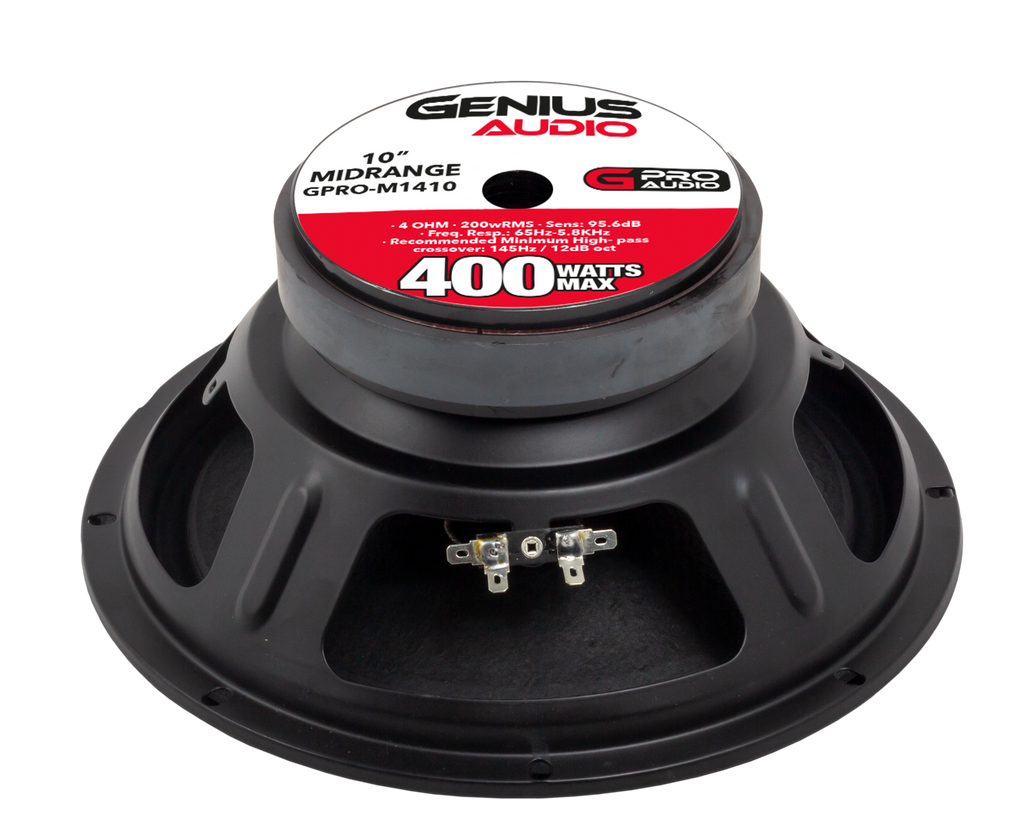 10'' MIDRANGE PRO AUDIO SPEAKER 400WMAX – GENIUS AUDIO USA