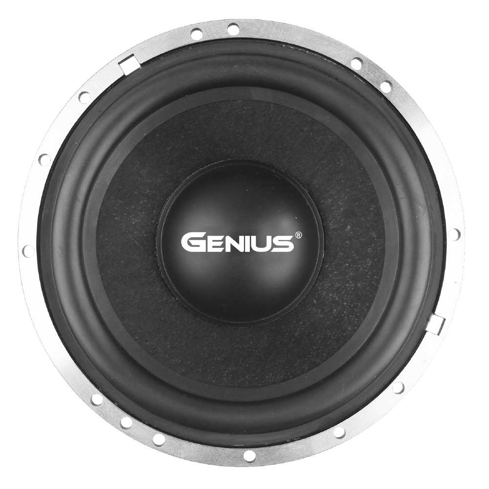 GXQ65.3COM 6.5” 3 WAY COMPONENT SPEAKER SYSTEM HIGH QUALITY WITH WOOFER GLASS FIBER CONE / MIDRANGE KEVLAR CONE / SILK DOME TWEETER