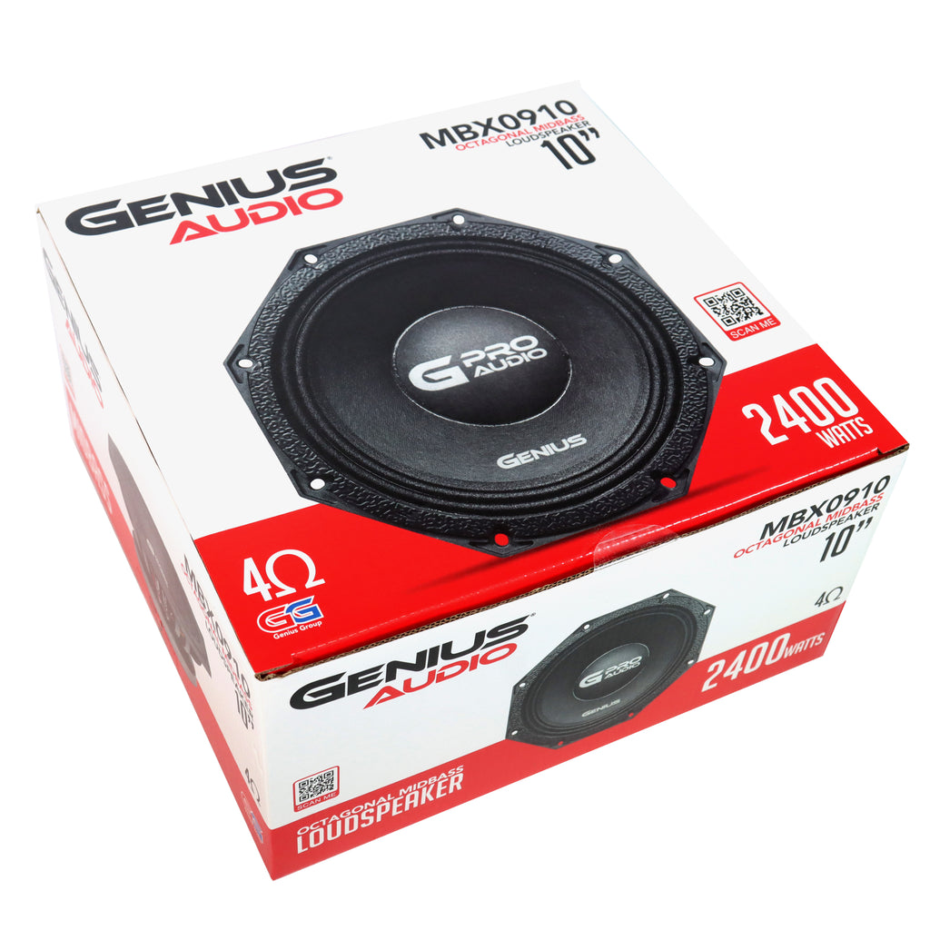 10” OCTAGONAL MIDBASS LOUDSPEAKER 1200 W MAX – GENIUS AUDIO USA