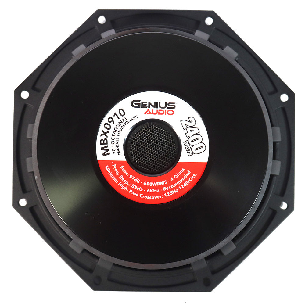 10” OCTAGONAL MIDBASS LOUDSPEAKER 1200 W MAX – GENIUS AUDIO USA