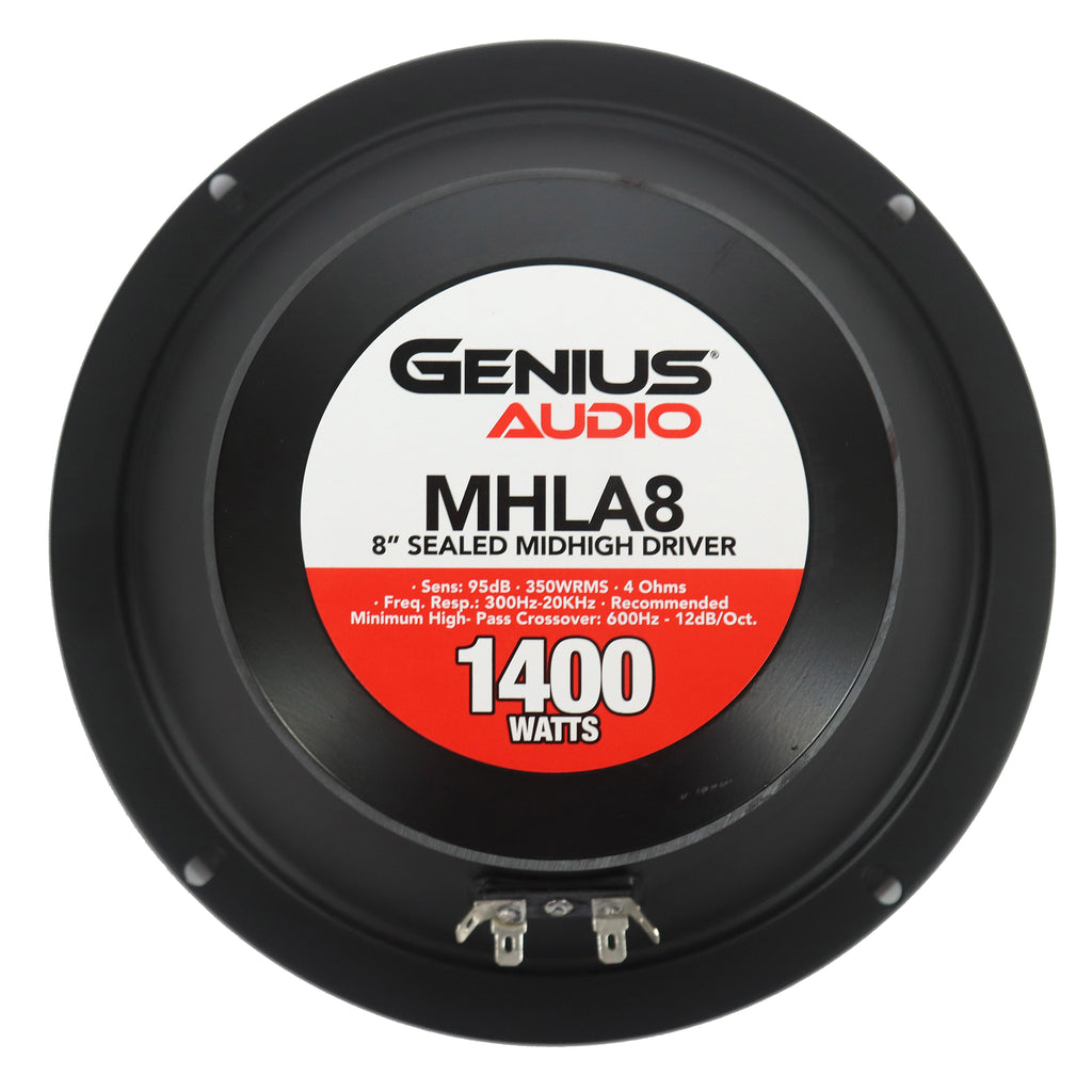 8” PROFESSIONAL SEALED MIDHIGH DRIVER – GENIUS AUDIO USA