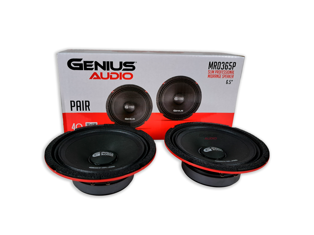 6.5'' PAIR MIDRANGE SLIM PRO AUDIO SPEAKER 400WMAX – GENIUS AUDIO USA