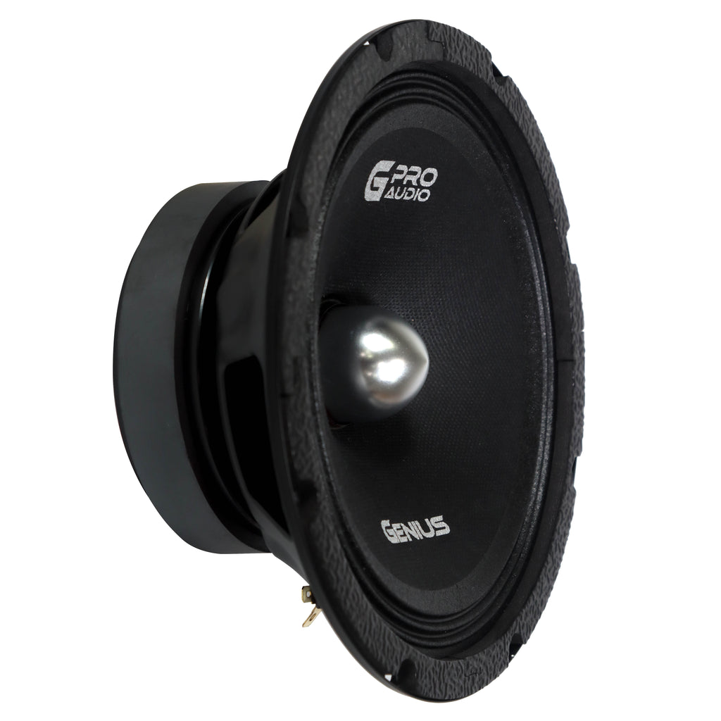 8'' PAIR MIDRANGE PRO AUDIO SPEAKER W/ BULLET 600 WMAX – GENIUS