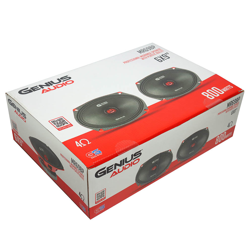 6x9” PAIR PROFESSIONAL MIDRANGE SPEAKER WITH PLASTIC BULLET