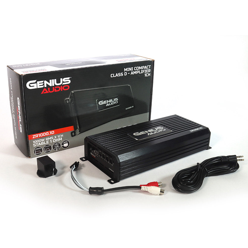 ZR1000.1D MINI COMPACT CLASS D - AMPLIFIER 1CH - STABLE 1 OHM 1000