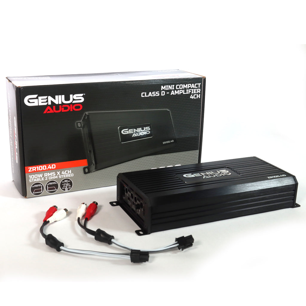 ZR100.4D AMPLIFIER CLASS D MINI COMPACT 100 WRMS X4CH STABLE 2 OHM