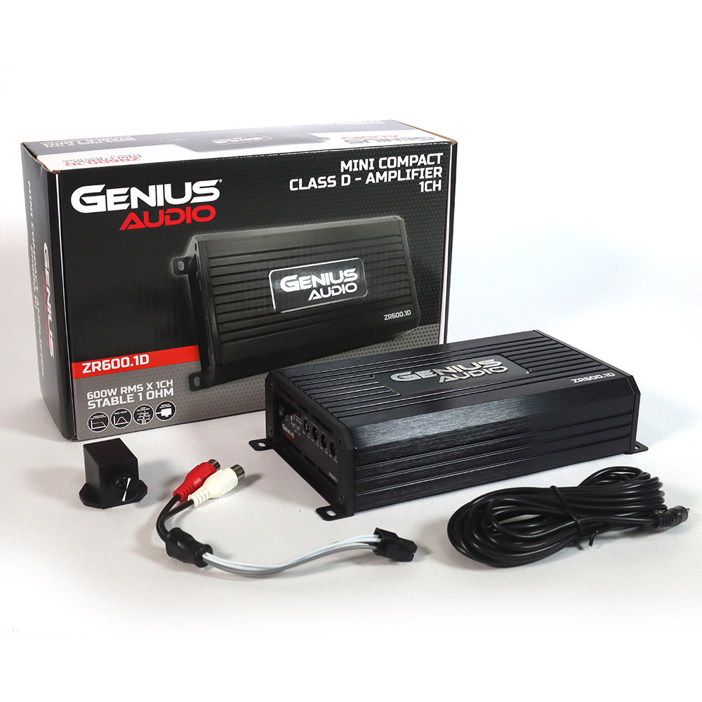 ZR600.1D MINI COMPACT CLASS D - AMPLIFIER 1CH - STABLE 1 OHM