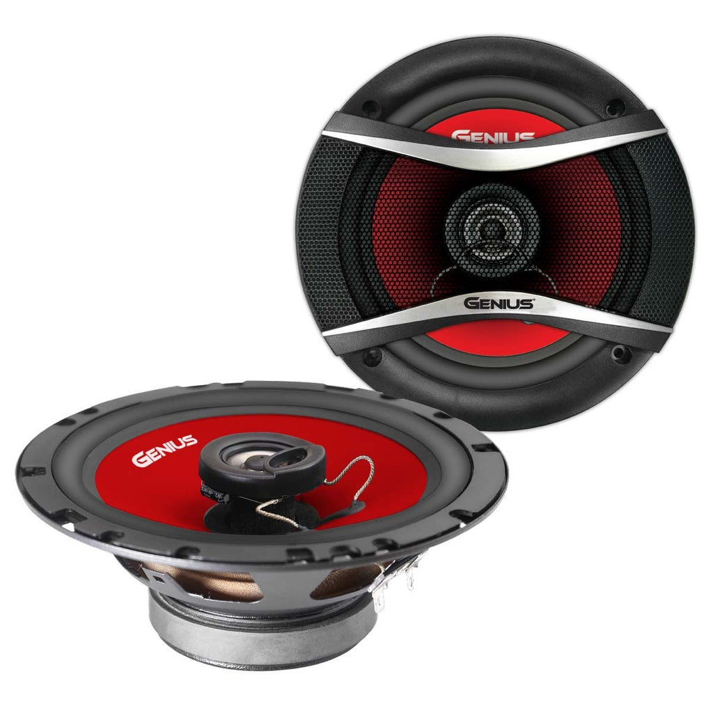 6.5'' COAXIAL 2-WAY FULL RANGE SPEAKER RED 250WMAX
