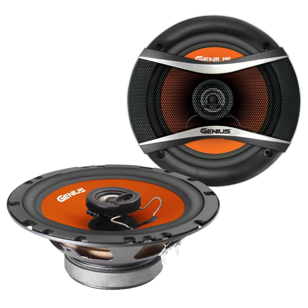 6.5'' COAXIAL 2-WAY FULL RANGE SPEAKER ORANGE 250WMAX