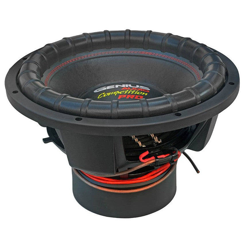 15" COMPETITION SERIES SUBWOOFER 3000 WMAX /1500 WRMS DUAL COIL 4 OHM VOICE COIL ROUND COPPER WIRE