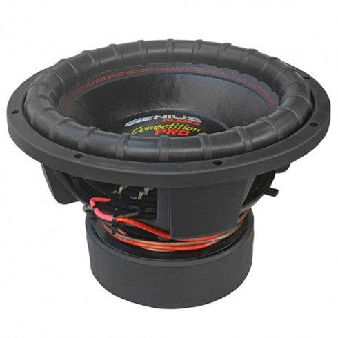 15" COMPETITION SERIES SUBWOOFER 4000 WMAX /2000 WRMS DUAL COIL 2 OHM VOICE COIL ROUND COPPER WIRE
