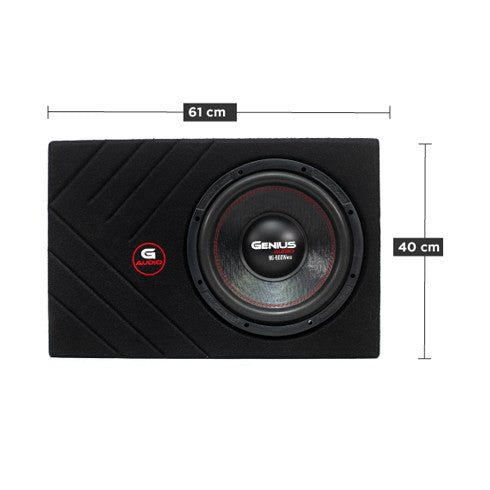 PORTED SUBWOOFER BOX 2.00 CF CARPET LINING ENCLOSURE WITH NITRO SERIES SUB N6-12D2