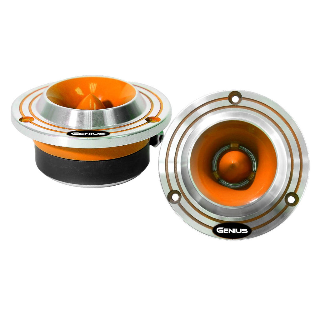 1" VOICE COIL HIGH COMPRESSION ALUMINUM BULLET SUPER TWEETER WITH TITANIUM DIAPHRAGM (ORANGE) 2PCS