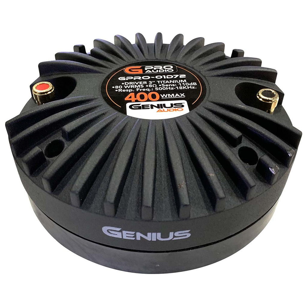 400WMAX FERRITE MAGNET 3'' SCREW ON VOICE COIL PRO COMPRESSION DRIVER W/ TITANIUM DIAPHRAGM