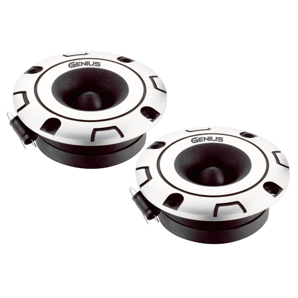 1" VOICE COIL HIGH COMPRESSION ALUMINUM BULLET SUPER TWEETER WITH TITANIUM DIAPHRAGM (SILVER/BLACK) 2PCS