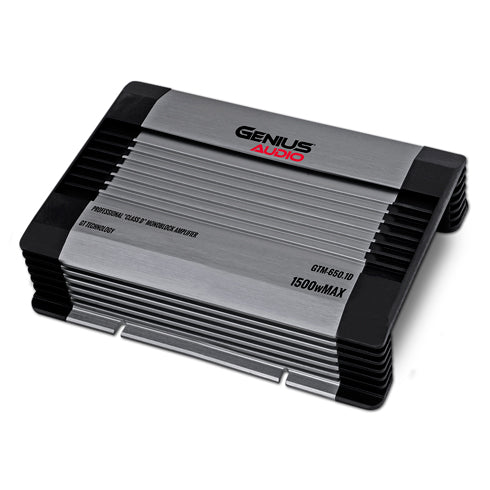 GTM SERIES SINGLE CHANNEL COMPACT DIGITAL AMPLIFIER 1500WMAX/650WRMS X 1CH STABLE 1 OHM MONO